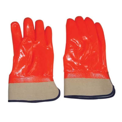 HWSID3181 Fluorescent PVC gloves, safety cuff