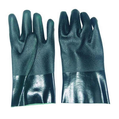 HWSID3243 PVC chemical resistant gloves, sandy rough finish